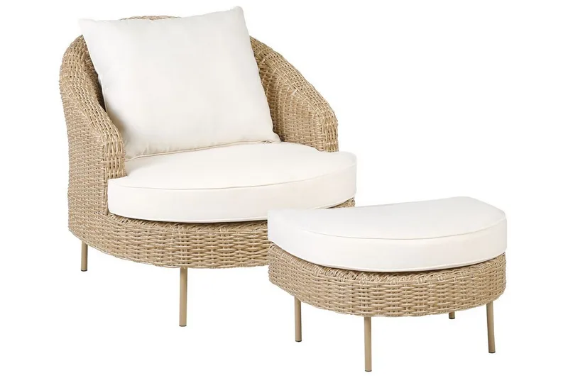 Napa Utefåtölj, Natural/Beige/Vit