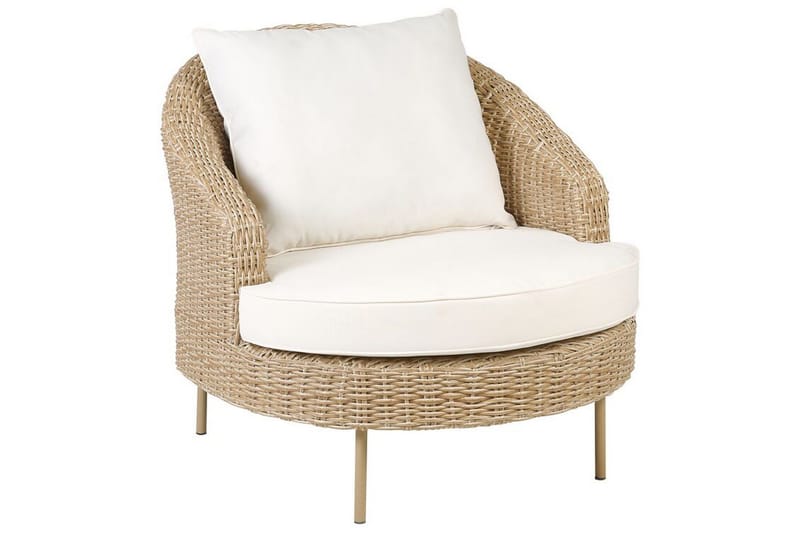 Napa Utefåtölj - Natural/Beige/Vit - Utemöbler - Utestol & trädgårdsstol - Utefåtölj & loungefåtölj