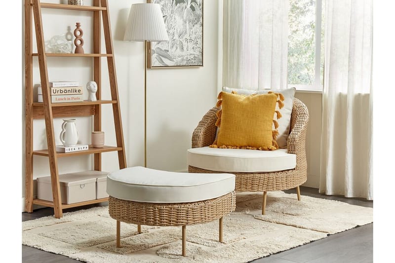 Napa Utefåtölj - Natural/Beige/Vit - Utemöbler - Utestol & trädgårdsstol - Utefåtölj & loungefåtölj