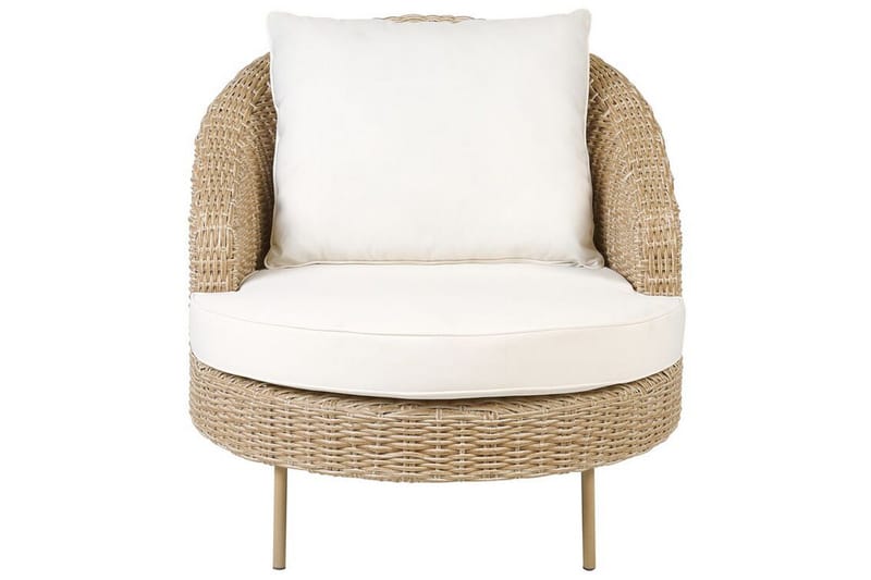 Napa Utefåtölj - Natural/Beige/Vit - Utemöbler - Utestol & trädgårdsstol - Utefåtölj & loungefåtölj