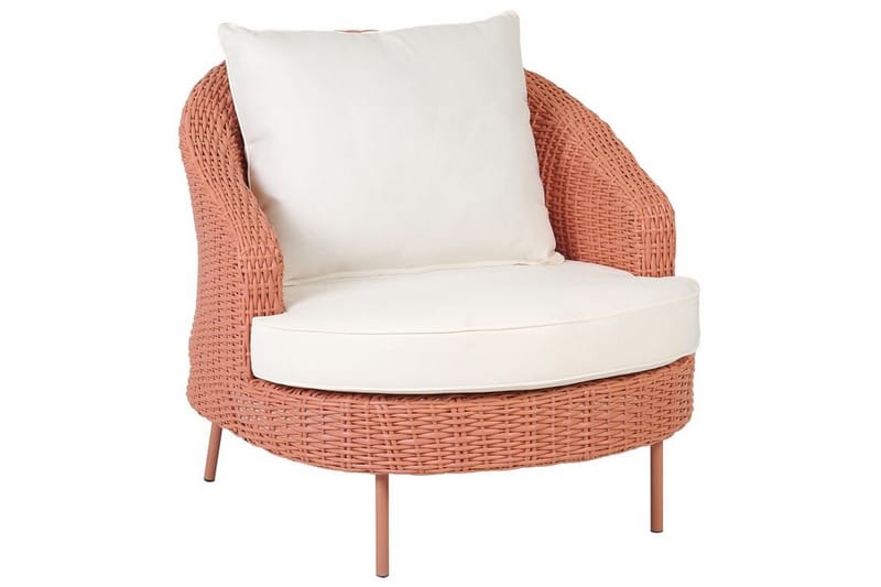 Napa Utefåtölj - Rosa/Vit - Utemöbler - Utestol & trädgårdsstol - Utefåtölj & loungefåtölj