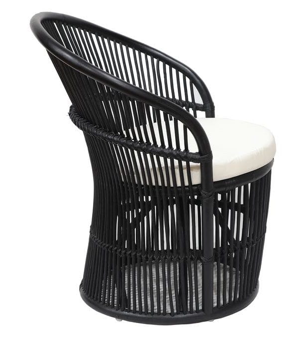 Narva fåtölj i rotting - Svart - Svart - Utemöbler - Utestol & trädgårdsstol - Utefåtölj & loungefåtölj