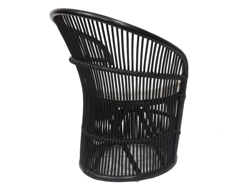 Narva fåtölj i rotting - Svart - Svart - Utemöbler - Utestol & trädgårdsstol - Utefåtölj & loungefåtölj