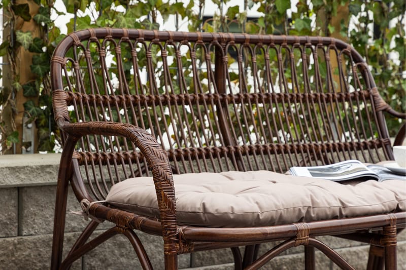 Nella Solsäng - Svart - Utemöbler - Utesoffa - Trädgårdsbänk & utebänk