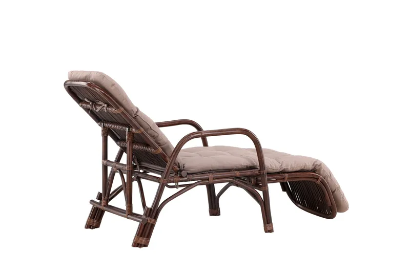 Nella Solstol 67x177 cm - Brun - Utemöbler - Utestol & trädgårdsstol - Solstolar