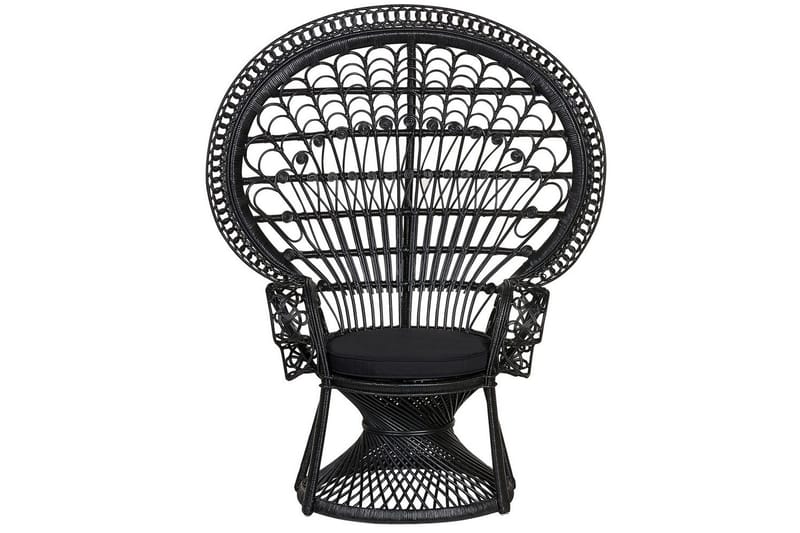 Påfågelstol Emmanuelle - Svart - Utemöbler - Utestol & trädgårdsstol - Utefåtölj & loungefåtölj