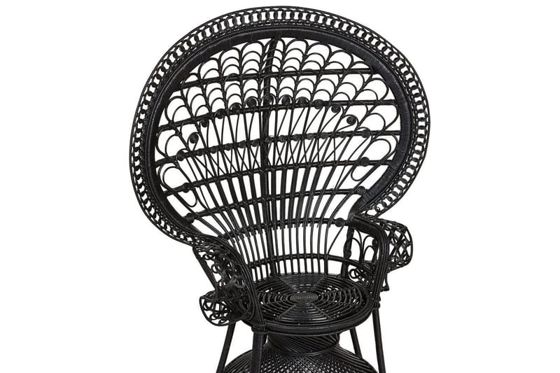 Påfågelstol Emmanuelle - Svart - Utemöbler - Utestol & trädgårdsstol - Utefåtölj & loungefåtölj