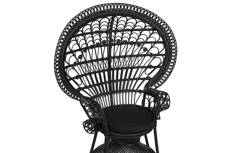 Påfågelstol Emmanuelle - Svart - Utemöbler - Utestol & trädgårdsstol - Utefåtölj & loungefåtölj