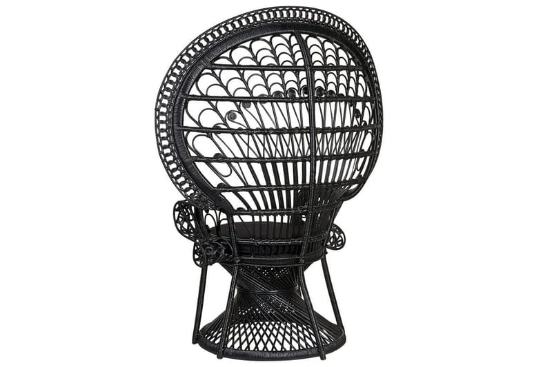 Påfågelstol Emmanuelle - Svart - Utemöbler - Utestol & trädgårdsstol - Utefåtölj & loungefåtölj