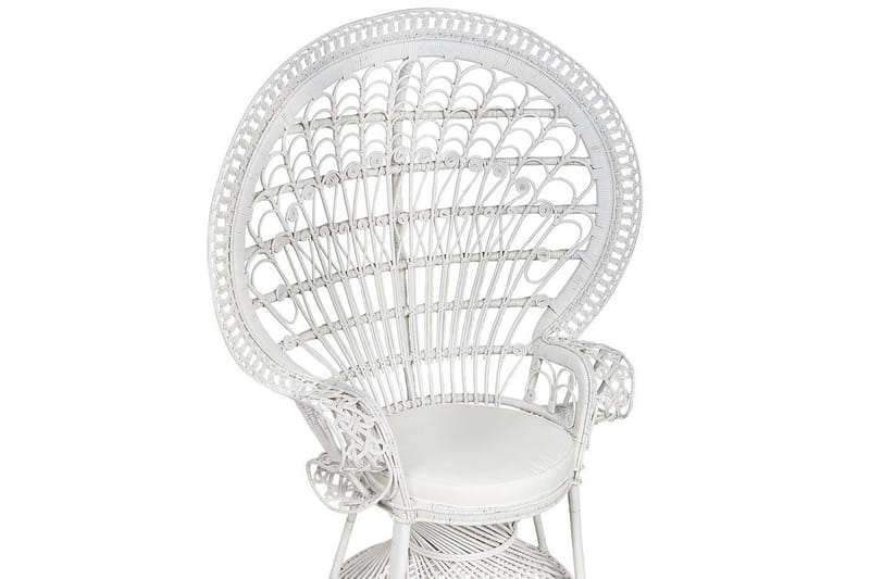 Påfågelstol Emmanuelle - Vit - Utemöbler - Utestol & trädgårdsstol - Utefåtölj & loungefåtölj