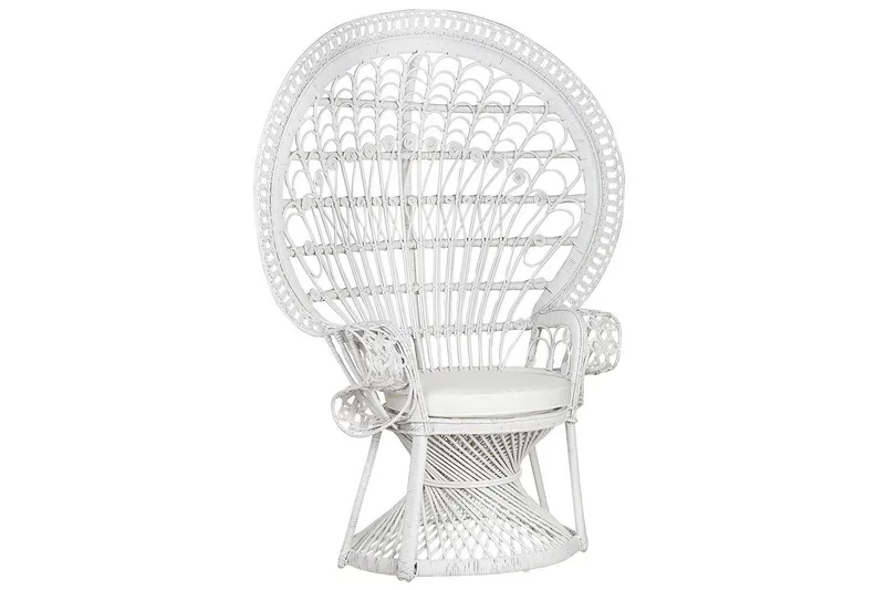 Påfågelstol Emmanuelle - Vit - Utemöbler - Utestol & trädgårdsstol - Utefåtölj & loungefåtölj