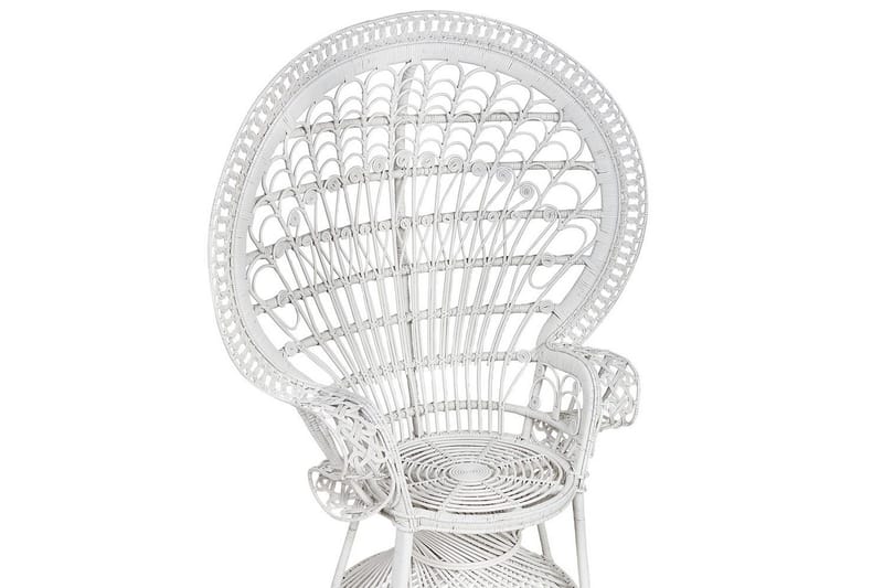 Påfågelstol Emmanuelle - Vit - Utemöbler - Utestol & trädgårdsstol - Utefåtölj & loungefåtölj