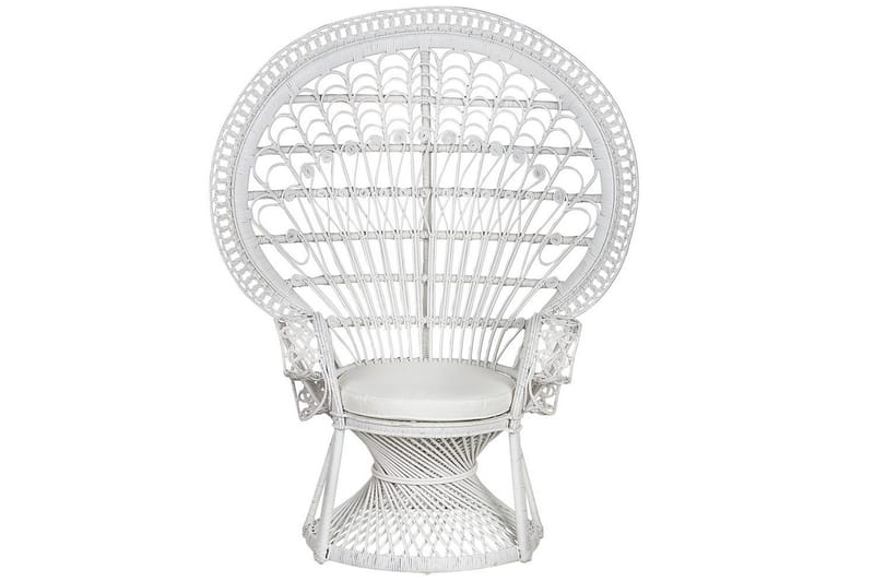 Påfågelstol Emmanuelle - Vit - Utemöbler - Utestol & trädgårdsstol - Utefåtölj & loungefåtölj