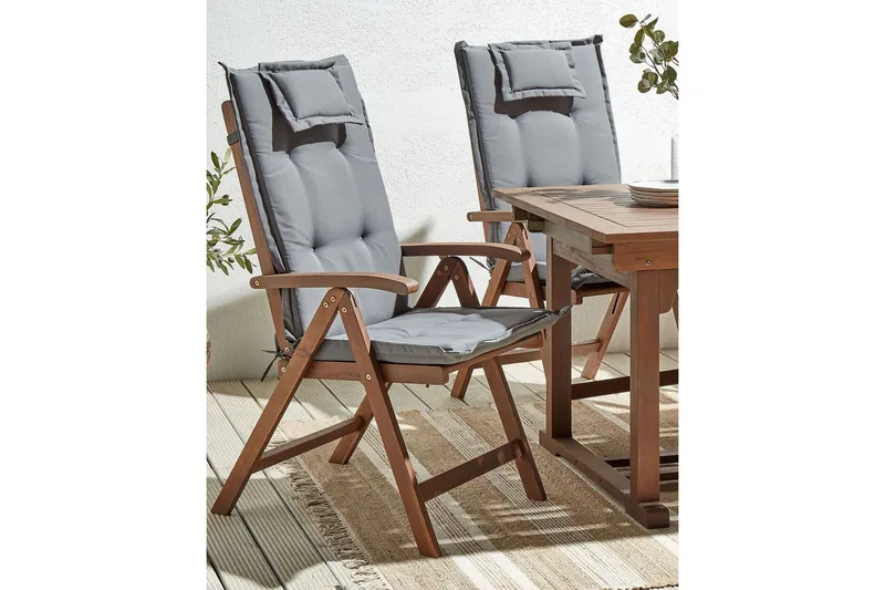 Paolo Positionsstol - Mörkbrun/Grå - Utemöbler - Utestol & trädgårdsstol - Positionsstol