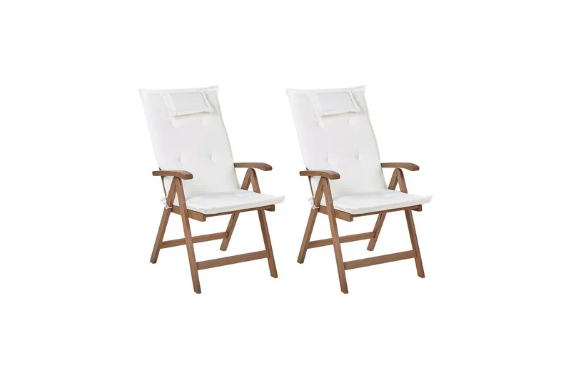 Paolo Positionsstol - Mörkbrun/Vit - Utemöbler - Utestol & trädgårdsstol - Positionsstol