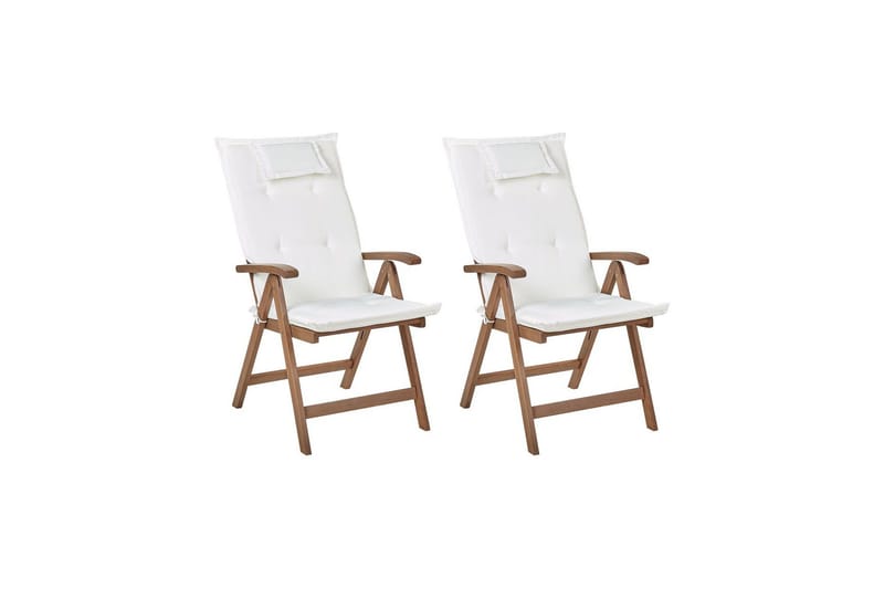 Paolo Positionsstol - Mörkbrun/Vit - Utemöbler - Utestol & trädgårdsstol - Positionsstol