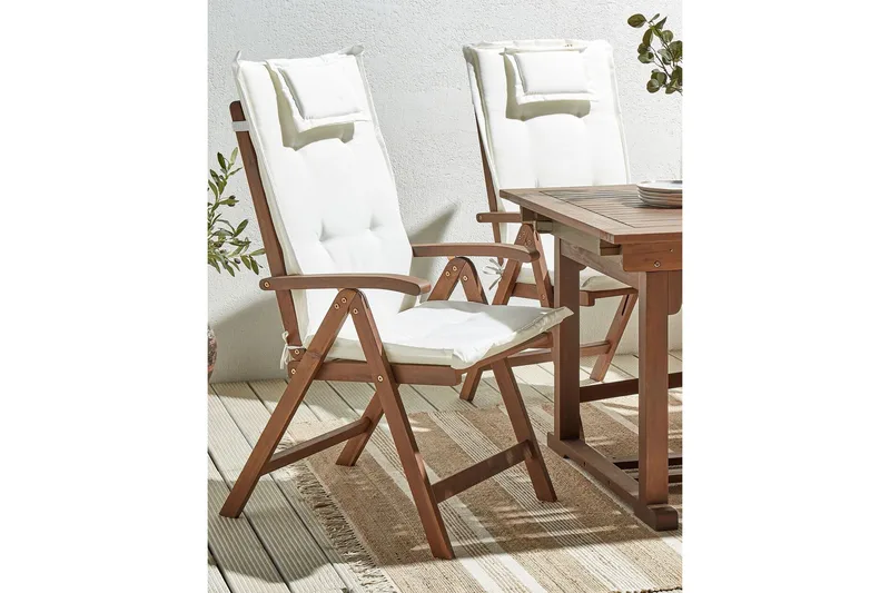 Paolo Positionsstol - Mörkbrun/Vit - Utemöbler - Utestol & trädgårdsstol - Positionsstol