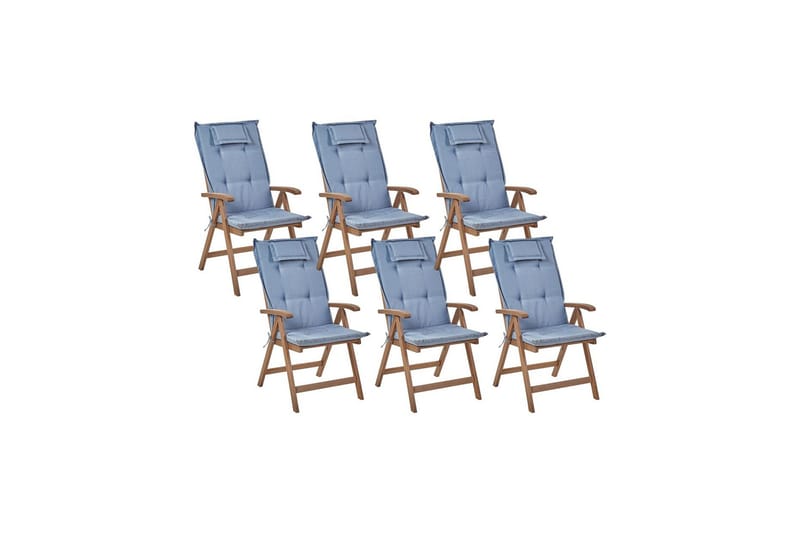 Paolo Positionsstol - Blå/Mörkbrun - Utemöbler - Utestol & trädgårdsstol - Positionsstol