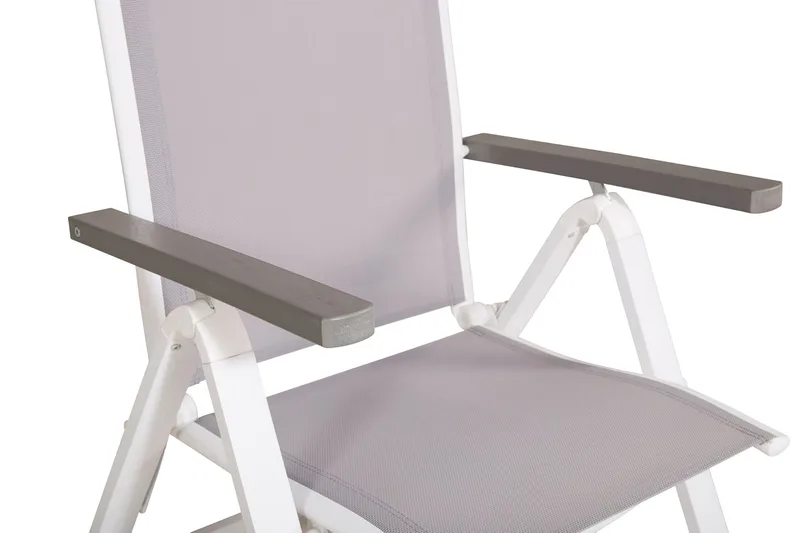 Albany Light Positionsstol - Vit/Grå - Utemöbler - Utestol & trädgårdsstol - Positionsstol