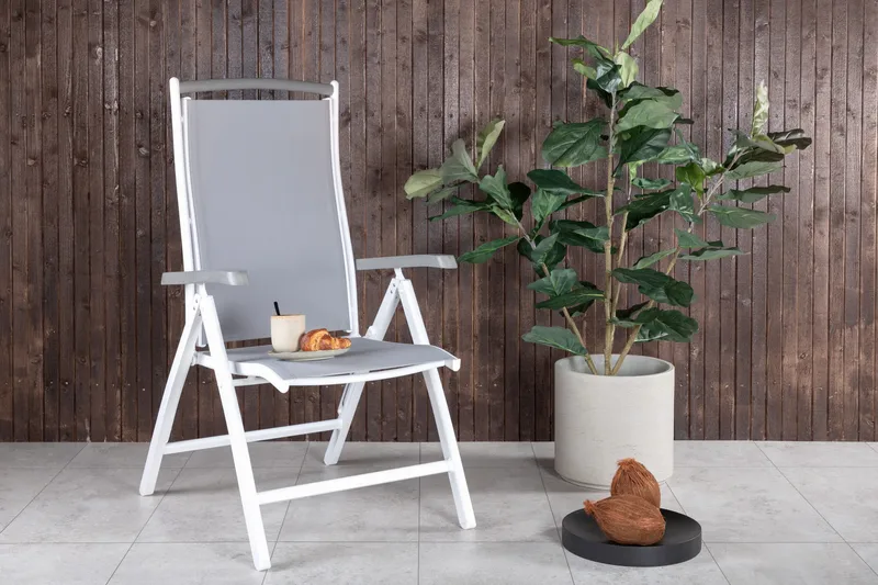 Albany Positionsstol - Grå/Vit - Utemöbler - Utestol & trädgårdsstol - Positionsstol