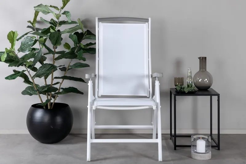 Albany Positionsstol - Vit - Utemöbler - Utestol & trädgårdsstol - Positionsstol