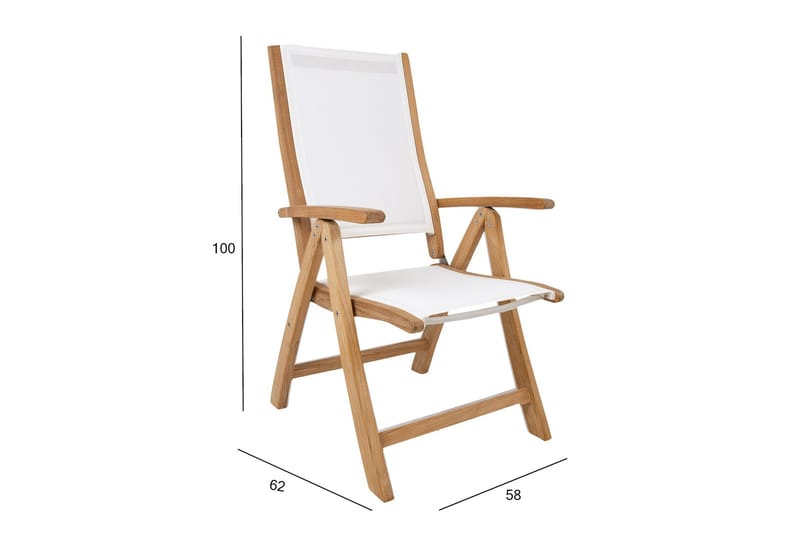 Bali Stol Vit - Utemöbler - Utestol & trädgårdsstol - Positionsstol