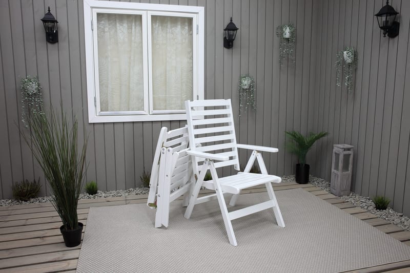 Grevie Positionsstol - Vit - Utemöbler - Utestol & trädgårdsstol - Positionsstol