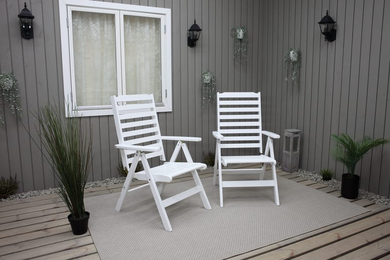 Grevie Positionsstol - Vit - Utemöbler - Utestol & trädgårdsstol - Positionsstol