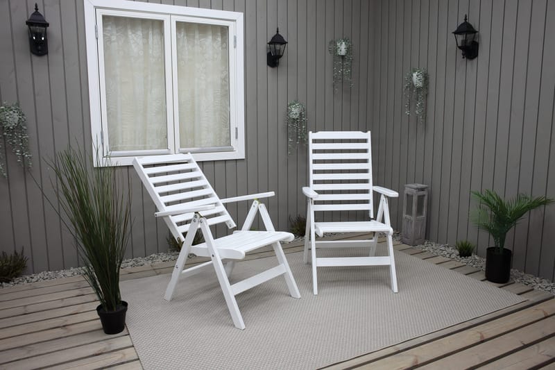 Grevie Positionsstol - Vit - Utemöbler - Utestol & trädgårdsstol - Positionsstol