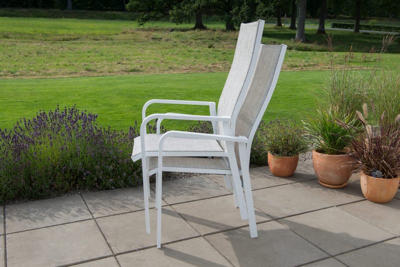 Hillerstorp Hånger Positionsstol 57x64 cm - Vit - Utemöbler - Balkong - Balkongmöbler - Balkongstol