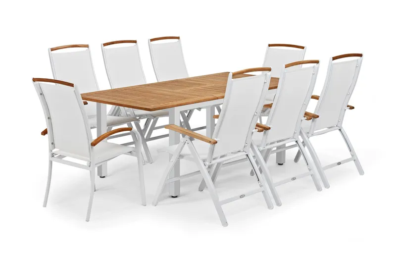 Hillerstorp Nydala Positionsstol - Vit - Utemöbler - Utestol & trädgårdsstol - Positionsstol