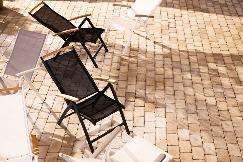 Las Vegas Positionsstol - Svart/natur - Utemöbler - Utestol & trädgårdsstol - Positionsstol