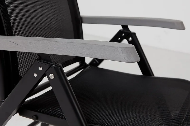 Monaco Positionsstol - Svart/grå - Utemöbler - Utestol & trädgårdsstol - Positionsstol