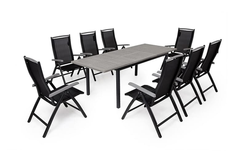 Monaco Positionsstol - Svart/grå - Utemöbler - Utestol & trädgårdsstol - Positionsstol