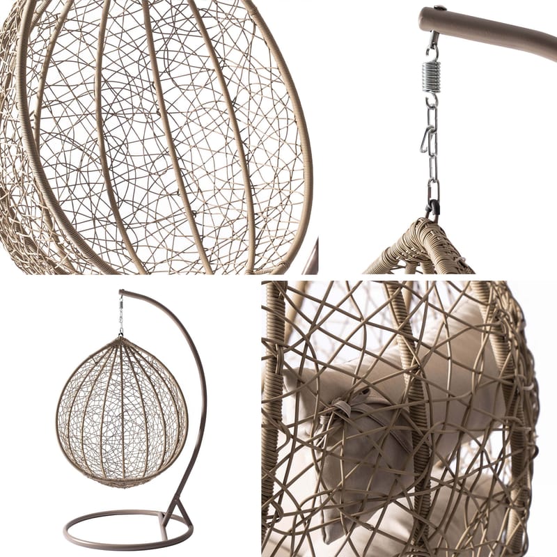 Raska Hängstol utomhus - beige - Utemöbler - Utestol & trädgårdsstol - Hängstol utomhus