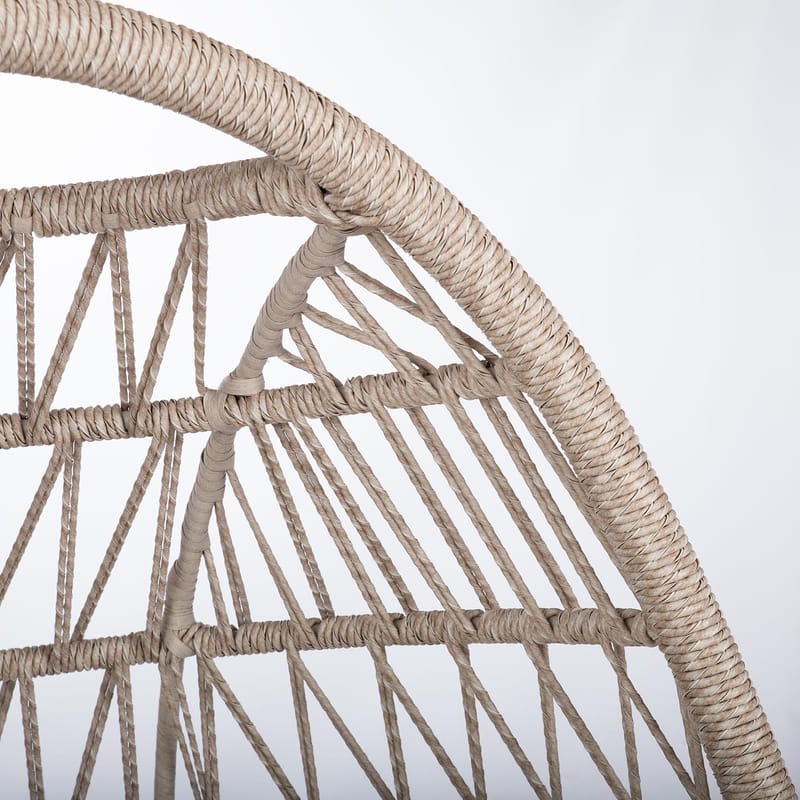 Relaxfåtölj Cassia Swivel 85x85x151 cm - beige - Utemöbler - Utestol & trädgårdsstol - Utefåtölj & loungefåtölj