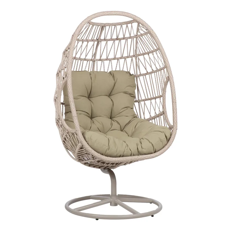 Relaxfåtölj Cassia Swivel 85x85x151 cm, beige