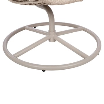 Relaxfåtölj Cassia Swivel 85x85x151 cm - beige - Utemöbler - Utestol & trädgårdsstol - Utefåtölj & loungefåtölj