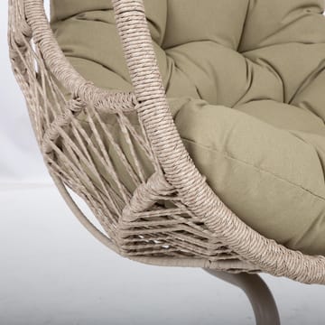 Relaxfåtölj Cassia Swivel 85x85x151 cm - beige - Utemöbler - Utestol & trädgårdsstol - Utefåtölj & loungefåtölj