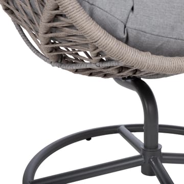 Relaxfåtölj Cassia Swivel 85x85x151 cm - grå - Utemöbler - Utestol & trädgårdsstol - Utefåtölj & loungefåtölj