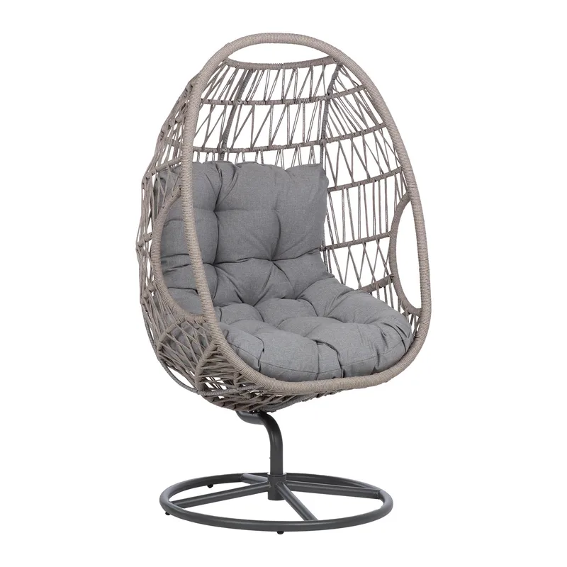 Relaxfåtölj Cassia Swivel 85x85x151 cm, grå