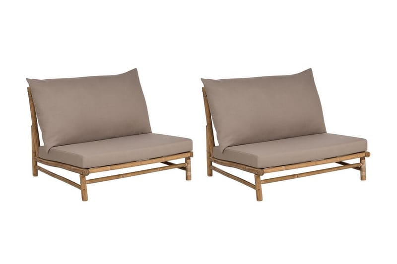 Rosthern Utefåtölj 2 st - Ljusbrun/Beige - Utemöbler - Utestol & trädgårdsstol - Utefåtölj & loungefåtölj