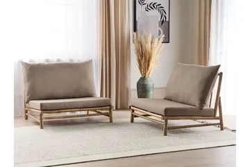 Rosthern Utefåtölj - Ljusbrun/Beige - Utemöbler - Utestol & trädgårdsstol - Utefåtölj & loungefåtölj
