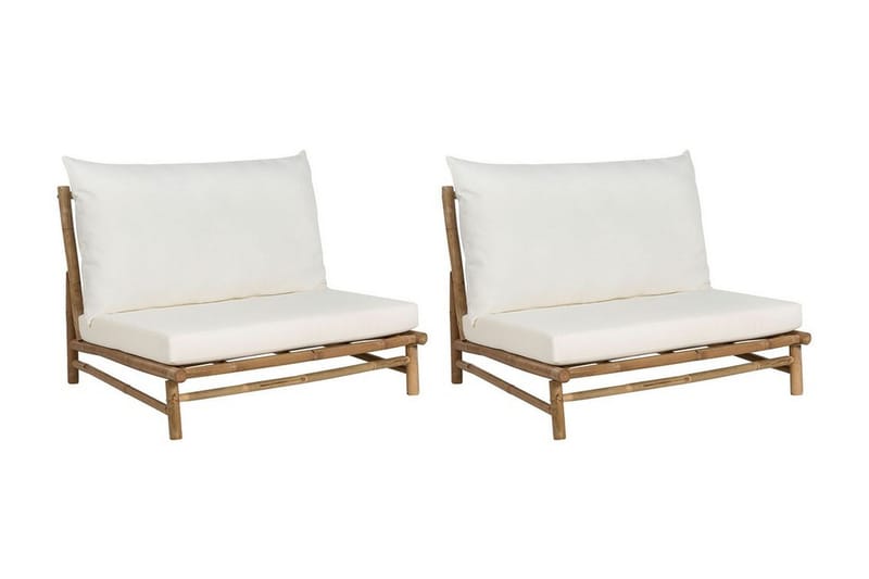 Rosthern Utefåtölj - Ljusbrun/Vit - Utemöbler - Utestol & trädgårdsstol - Utefåtölj & loungefåtölj