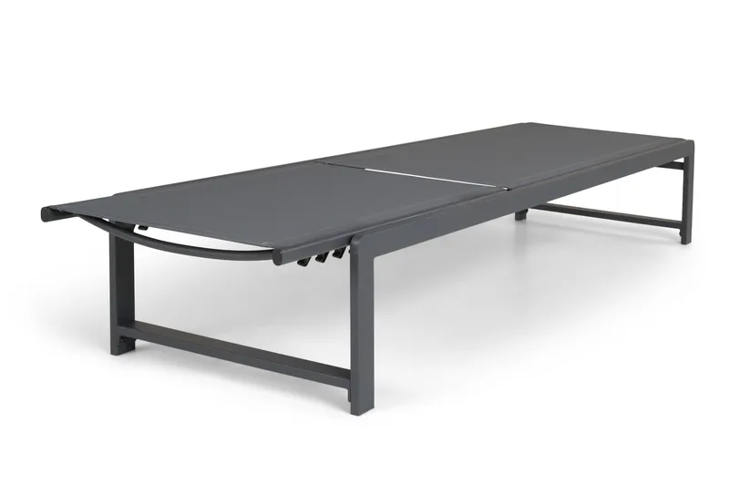 Sanna Solsäng Med Justerbart Ryggstöd - Svart - Utemöbler - Utestol & trädgårdsstol - Solsäng & Solvagnar