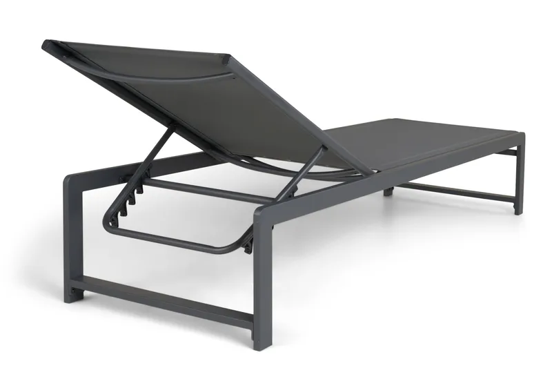 Sanna Solsäng Med Justerbart Ryggstöd - Svart - Utemöbler - Utestol & trädgårdsstol - Solsäng & Solvagnar