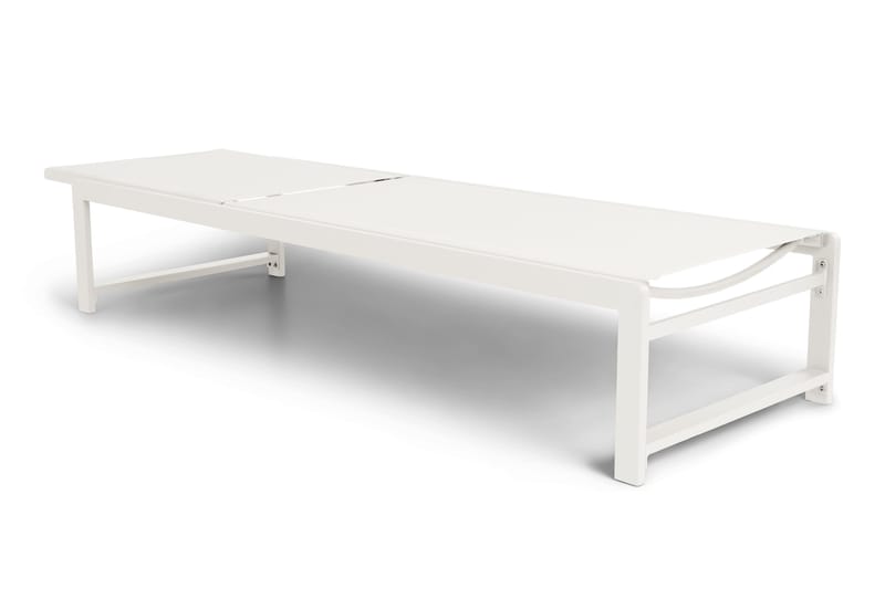 Sanna Solsäng Med Justerbart Ryggstöd - Vit - Utemöbler - Utestol & trädgårdsstol - Solsäng & Solvagnar