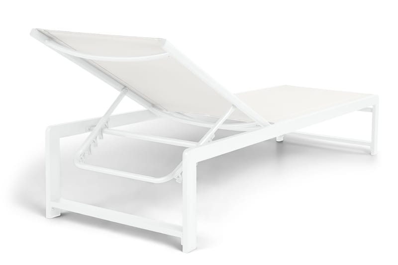 Sanna Solsäng Med Justerbart Ryggstöd - Vit - Utemöbler - Utestol & trädgårdsstol - Solsäng & Solvagnar