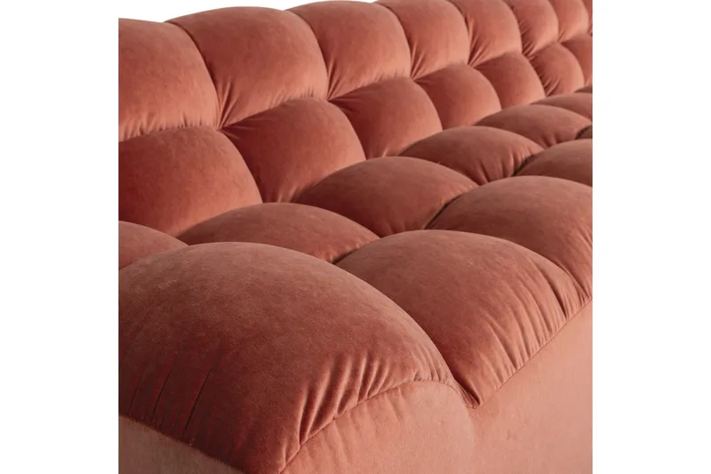 Schäslong Allure - Tvättad sammet rosa, Right - Möbler - Soffa - Hörnsoffa