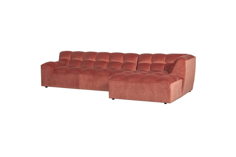 Schäslong Allure - Tvättad sammet rosa, Right - Utemöbler - Utestol & trädgårdsstol - Solstolar